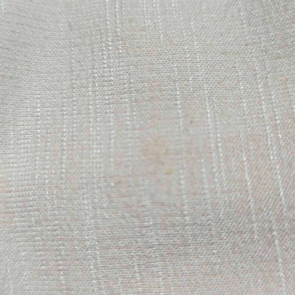 Gabrielle Union Cream Lace--Up Cropped Long Sleeve Top Size L - Picture 6 of 9